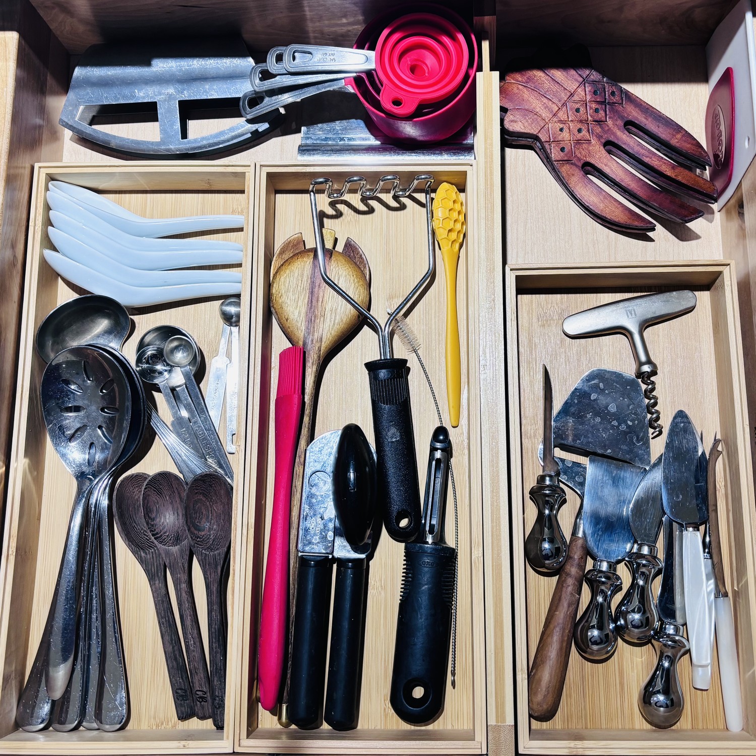 After: organized kitchen drawer